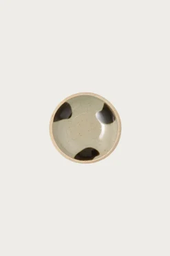 Beams Japan Hamadagama Round Plate - White/Olive< Homegoods