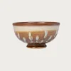 Beams Japan Hamadagama x fennica Ceramic Bowl - Olive/White Lines< Homegoods