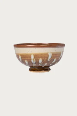 Beams Japan Hamadagama x fennica Ceramic Bowl - Olive/White Lines< Homegoods
