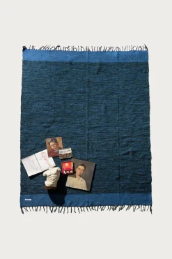 Puebco Handloomed Recycled Yarn Rug - Blue< Homegoods