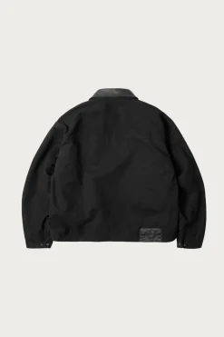 FrizmWORKS Heavy Canvas Destroyed Work Jacket - Black< Coats, Jackets, And Vests