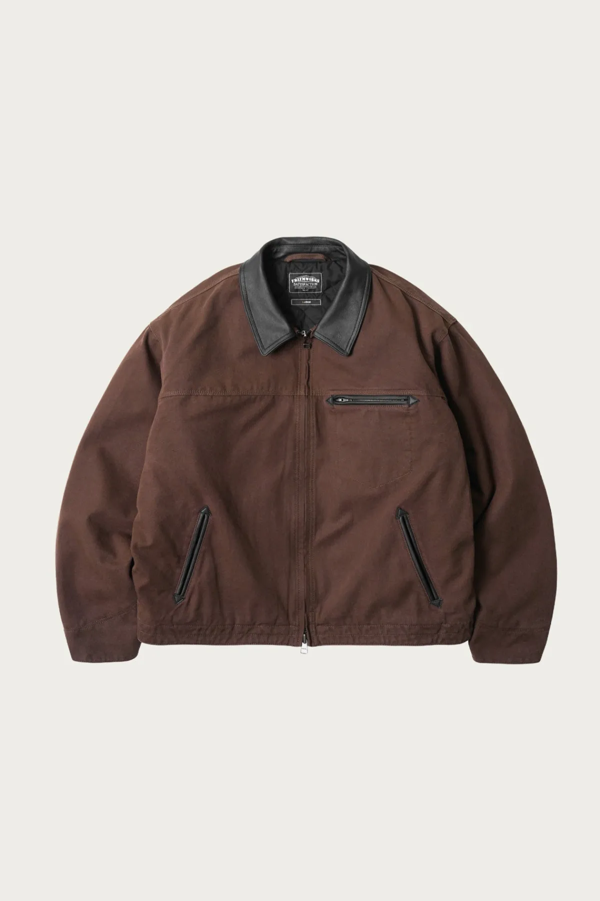 FrizmWORKS Heavy Canvas Destroyed Work Jacket - Brown< Coats, Jackets, And Vests