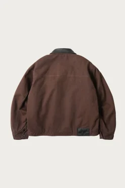 FrizmWORKS Heavy Canvas Destroyed Work Jacket - Brown< Coats, Jackets, And Vests