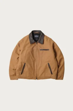 FrizmWORKS Heavy Canvas Destroyed Work Jacket - Tan< Coats, Jackets, And Vests