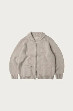 FrizmWORKS Heavy Cowichan Zipup Cardigan - Oatmeal< Sweaters