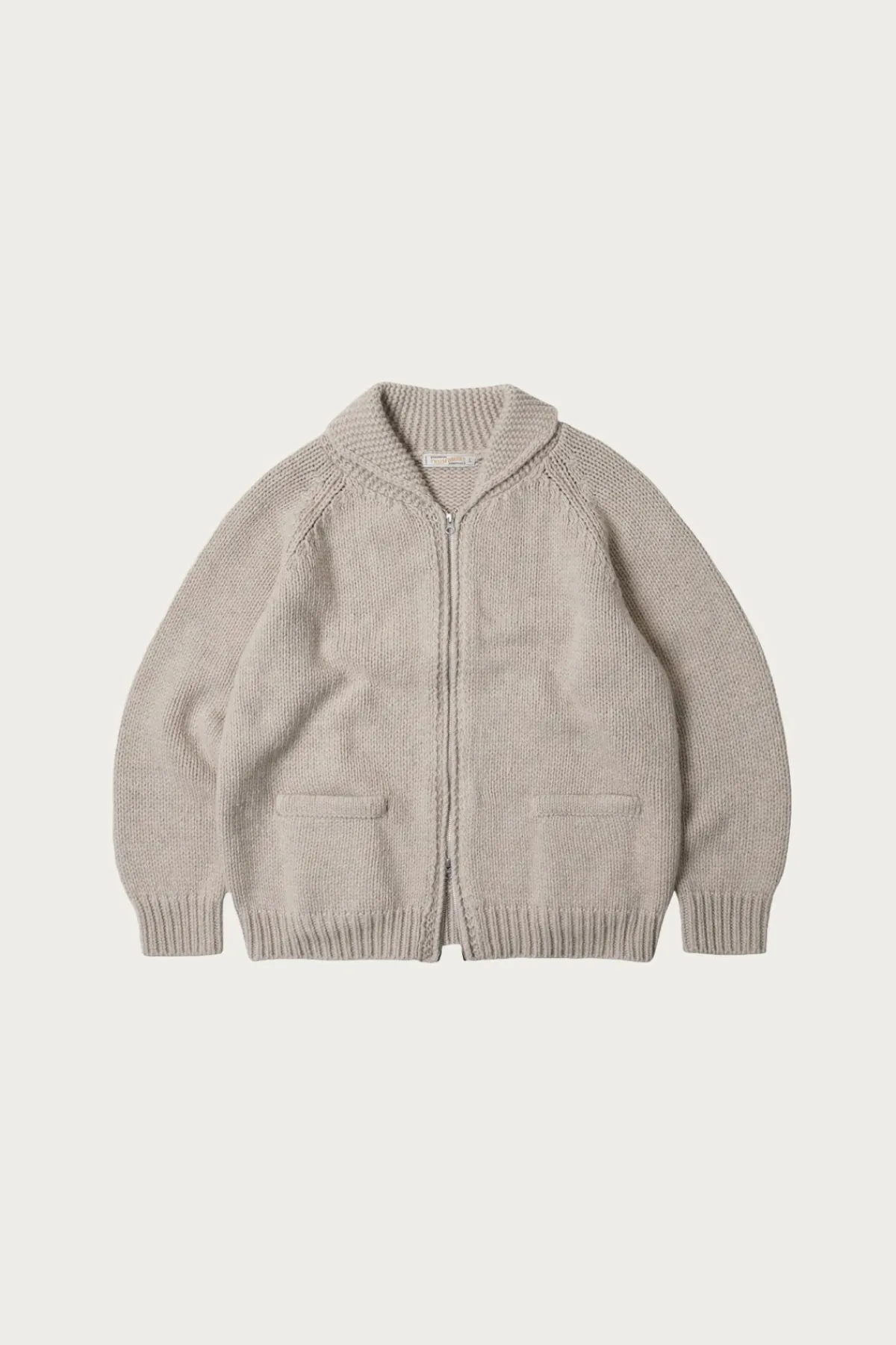 FrizmWORKS Heavy Cowichan Zipup Cardigan - Oatmeal< Sweaters