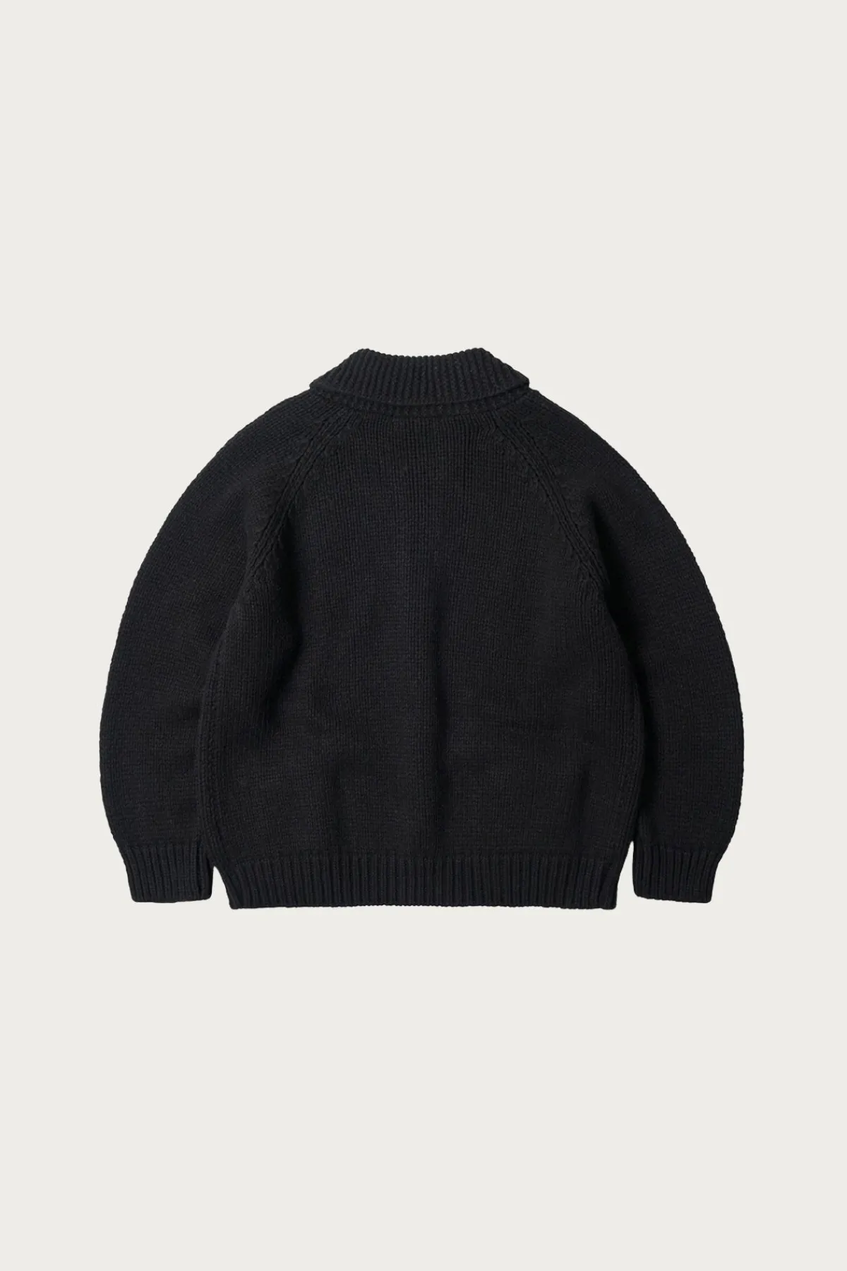 FrizmWORKS Heavy Cowichan Zipup Cardigan - Black< Sweaters