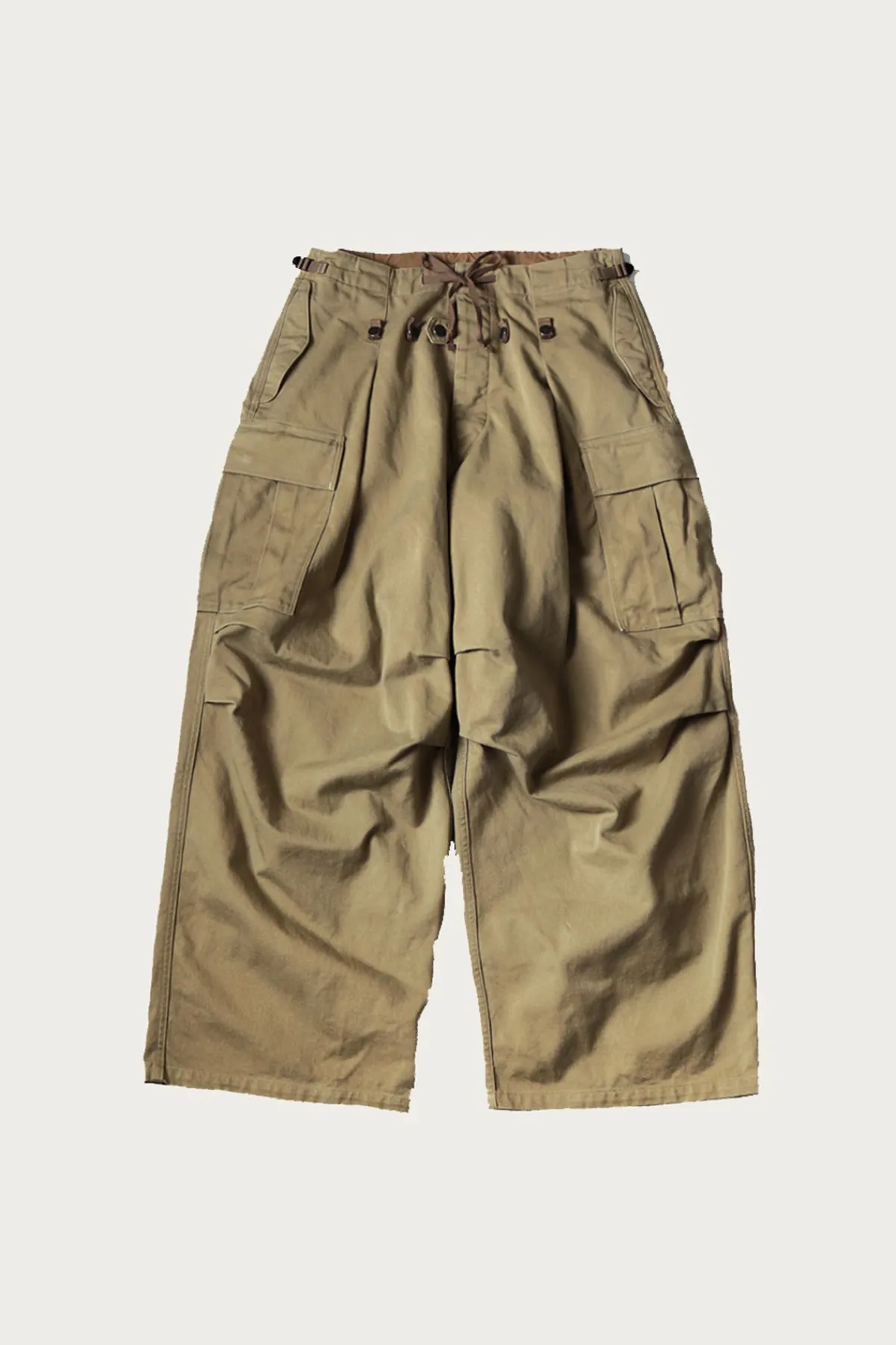 Kapital Heavy Drill Cotton JUMBO Cargo Pants - Beige< Pants
