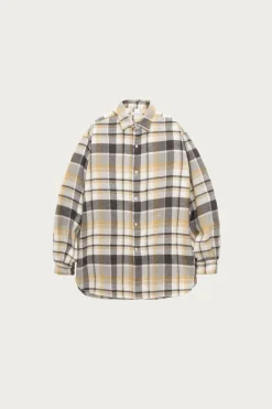 nanamica Heavy Flannel Shirt - Grey< Shirts
