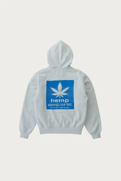 Gramicci Hemp Zip Hooded Sweatshirt - Heather Ash< Tees And Sweats