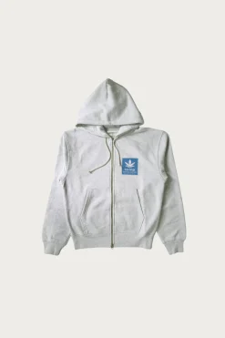 Gramicci Hemp Zip Hooded Sweatshirt - Heather Ash< Tees And Sweats