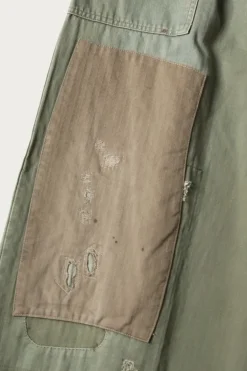 Kapital Herringbone FATIGUE Baggy Pants (RUSHFILED Remake) - Khaki< Pants