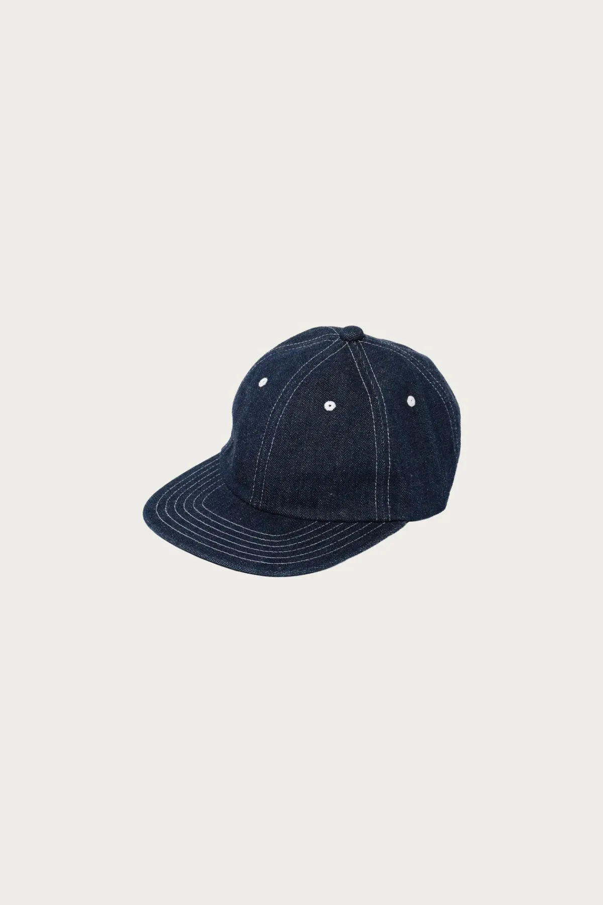 Beams Plus Herringbone 6Panel Cap - Indigo< Accessories