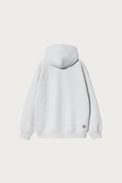 Carhartt Work In Progress Hooded WIP Sweat Jacket - Ash Heather Stone Washed< Tees And Sweats
