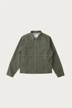 Gramicci Japanese Slub Denim Jacket - Dark Sage< Coats, Jackets, And Vests
