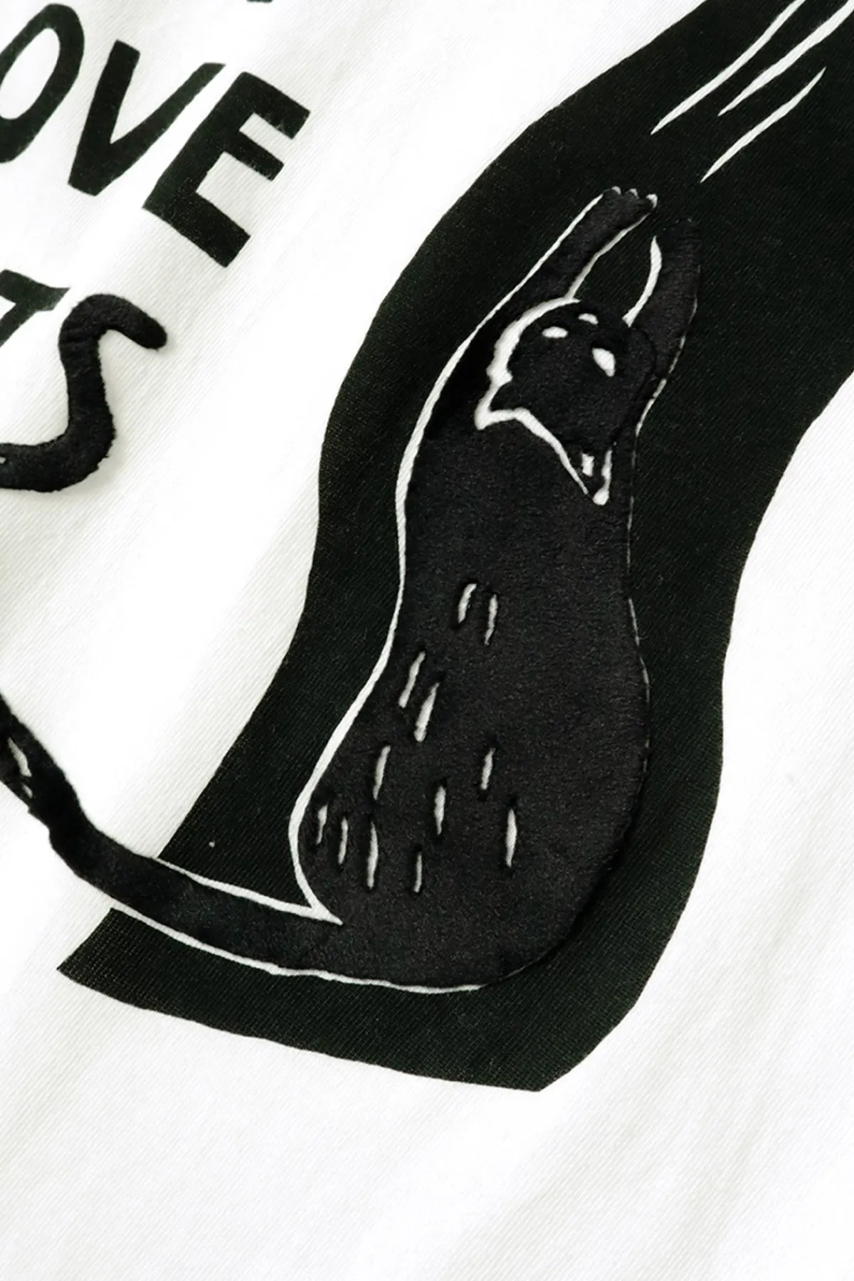Kapital 20/-Jersey Ringer T (DENIM MEN LOVE CATS SCRATCH) - White< Shirts