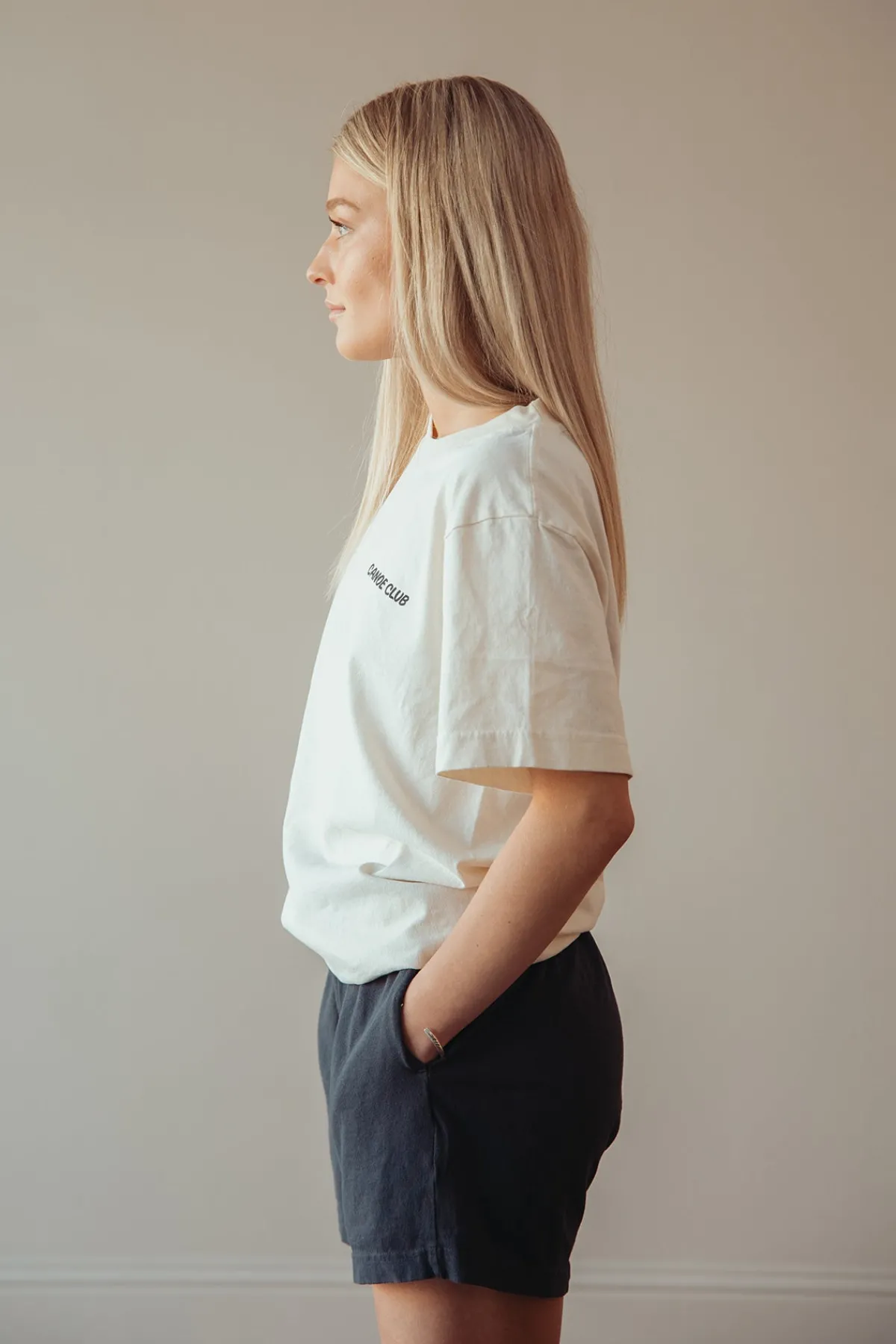 Canoe Club Collaborations Logo Tee - Parchment< Tees And Sweats