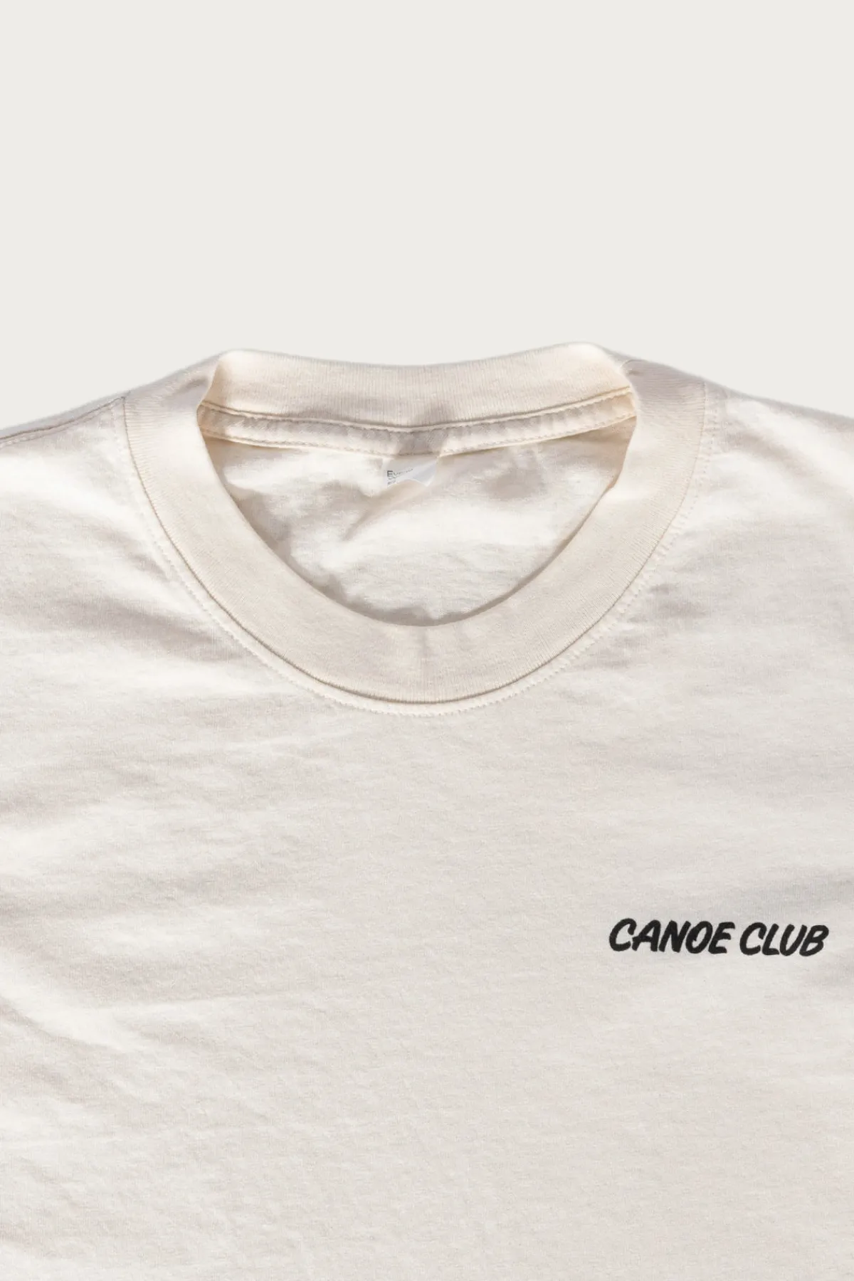 Canoe Club Collaborations Logo Tee - Parchment< Tees And Sweats