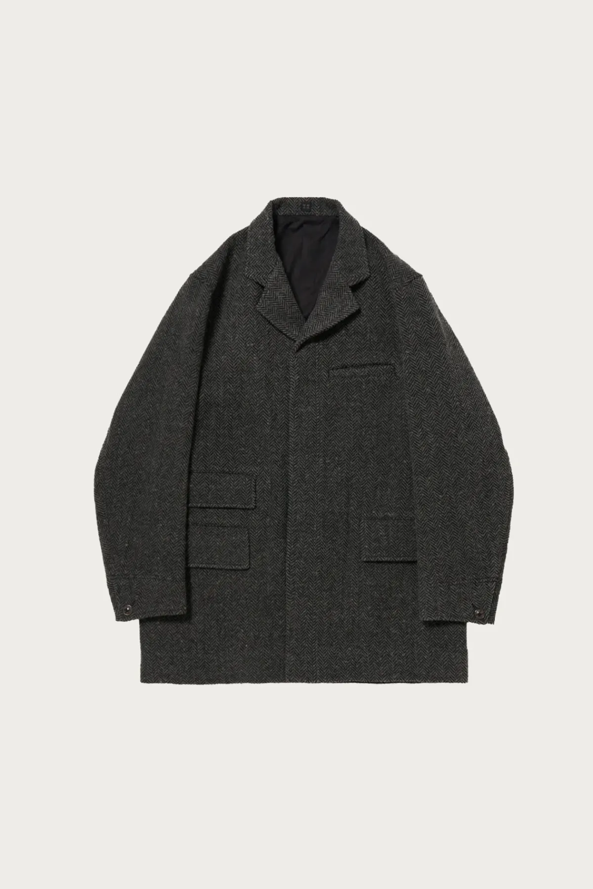Taiga Takahashi Lot. 405 Atelier Coat - Sumi Dyed Black< Coats, Jackets, And Vests