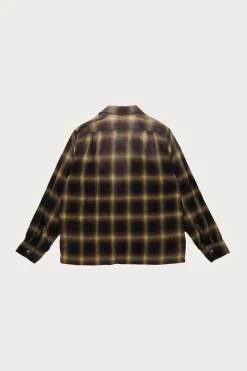 Taiga Takahashi Lot. 101 Open Collar Shirt - Bleached Beige Plaid< Shirts