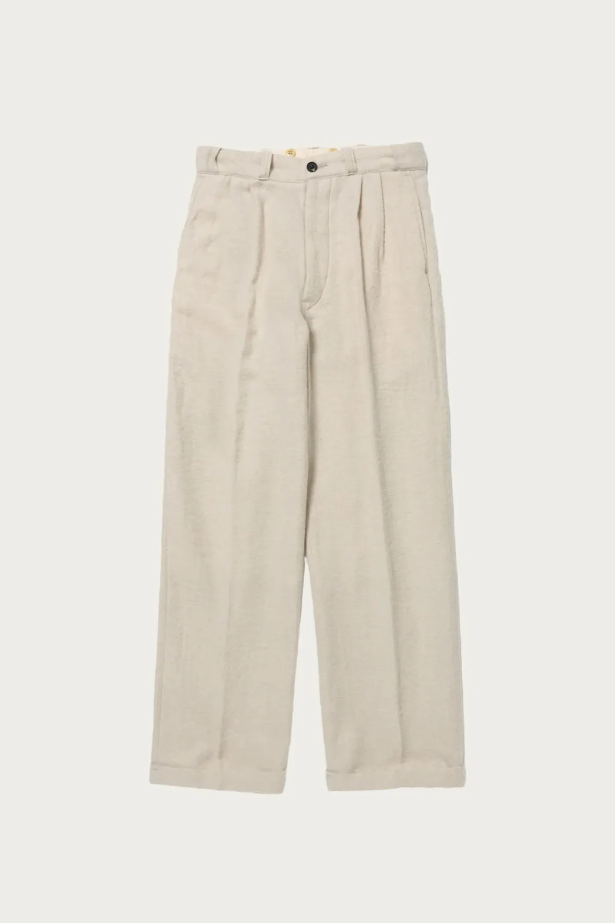 Taiga Takahashi Lot. 201 Work Trousers - Ivory< Pants