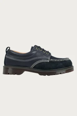 Dr. Martens Lowell - Kinsley Tumble Buttersoft/Hairy Suede Black< Footwear