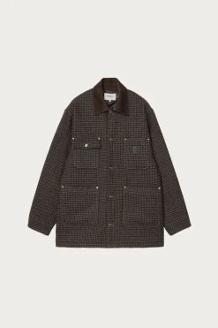 Carhartt Work In Progress Lowis Chore Coat - Lowis Houndstooth/Vitola Heather< Coats, Jackets, And Vests
