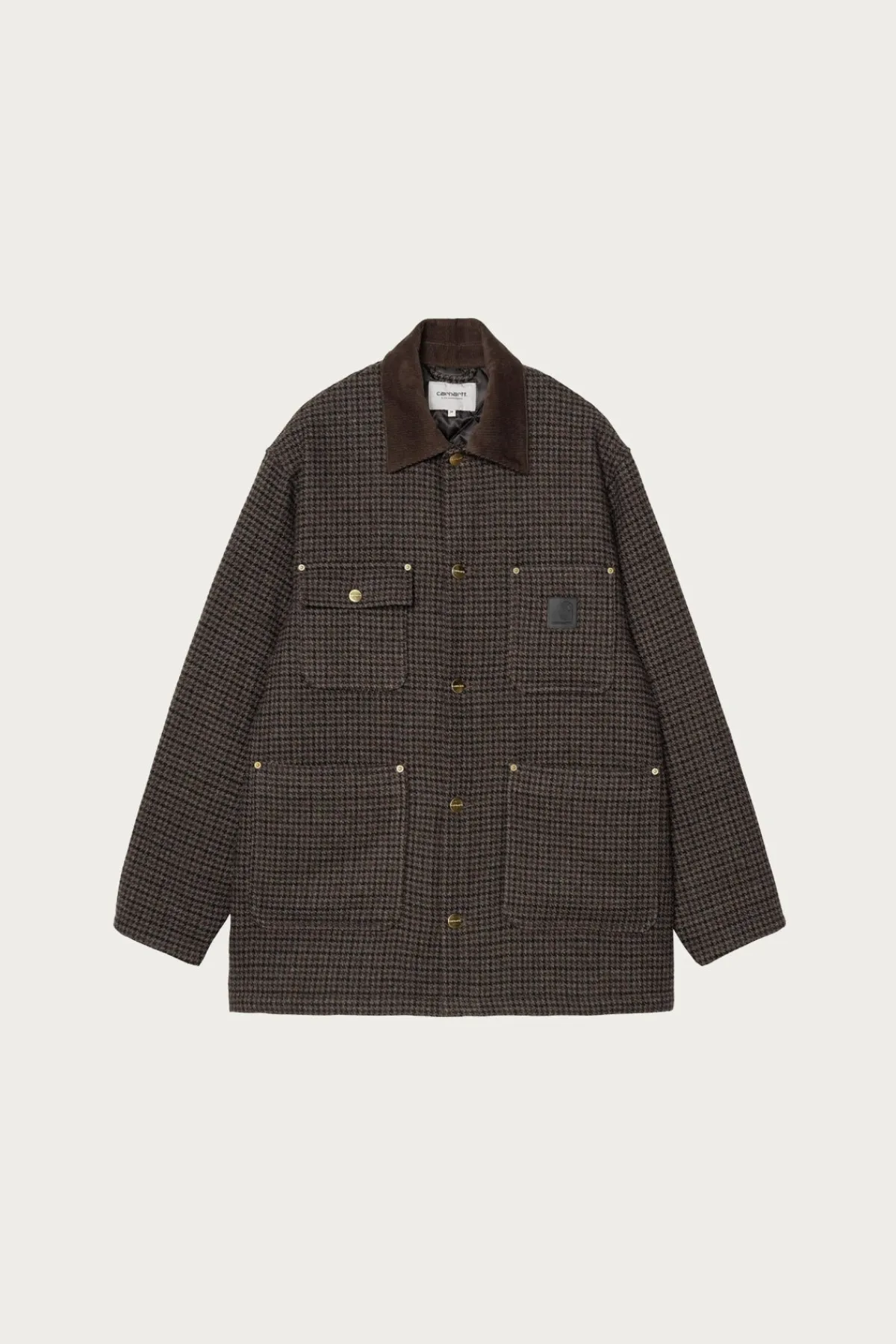 Carhartt Work In Progress Lowis Chore Coat - Lowis Houndstooth/Vitola Heather< Coats, Jackets, And Vests