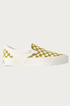 Vans LX Classic Slip-On 98 - Checkerboard Burnt Gold< Footwear