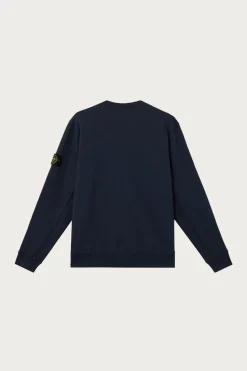 Stone Island Malfile Fleece "Old" Effect - Navy< Tees And Sweats