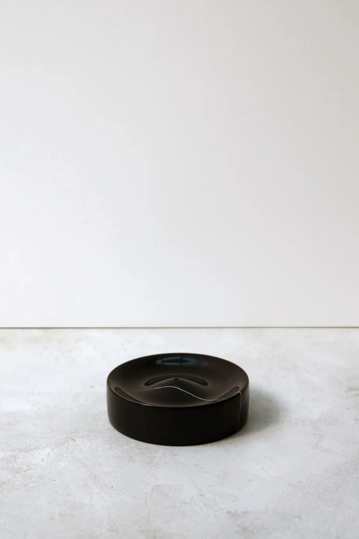 Binu Binu Marble Incense Holder - Black Marquina Marble< Homegoods