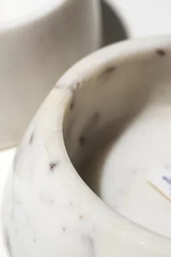 Puebco Marble Pet Bowl - White< Homegoods