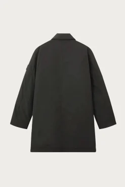 Stone Island Microtwill Long Coat - Lead Grey< Coats, Jackets, And Vests