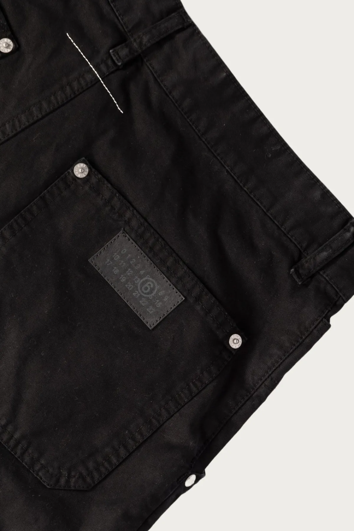 MM6 Maison Margiela MM6 Double Knee Trousers - Black< Pants