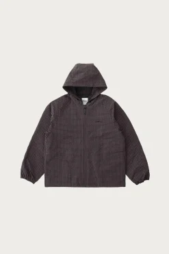 Gramicci Northside Plaid Hooded Jacket - Deep Brown< Coats, Jackets, And Vests
