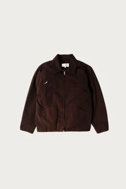 MM6 Maison Margiela Numerals Work Jacket - Chocolate Brown< Coats, Jackets, And Vests