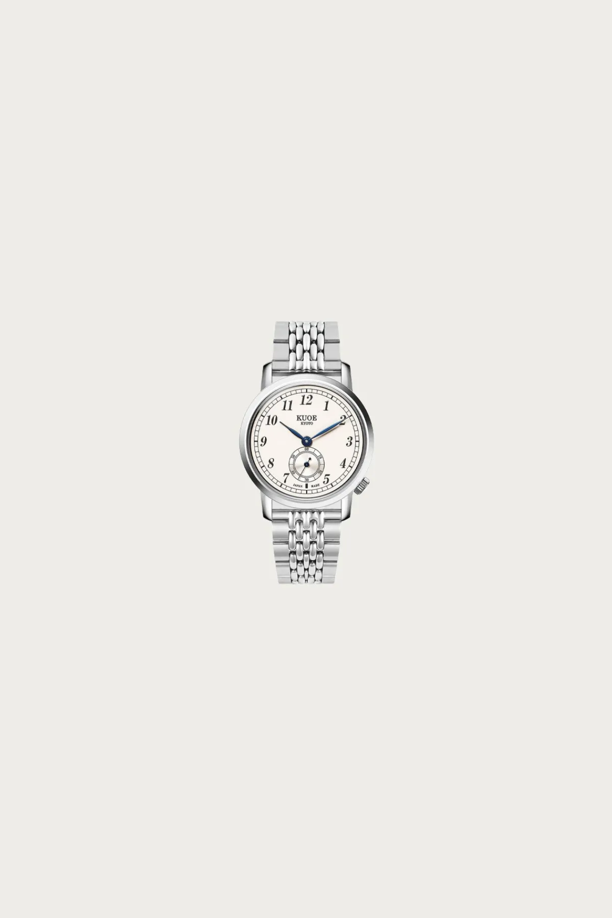 Kuoe Watches Old Smith 90-007 - Automatic White Dial/Blued Steel Hands/Stainless Bracelet< Accessories