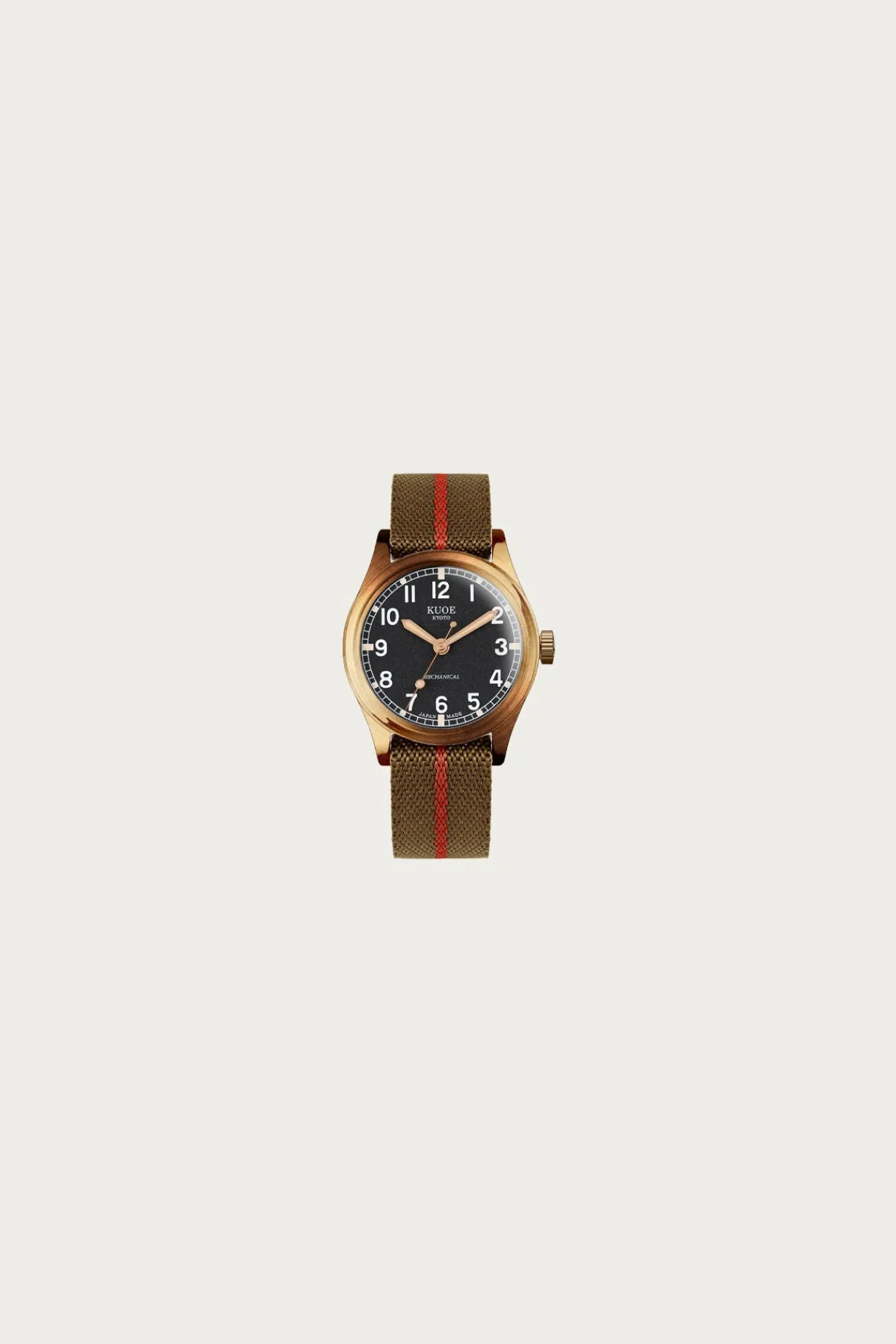Kuoe Watches Old Smith 90-0002 - Black Dial/Bronze Case/Nylon Strap< Accessories