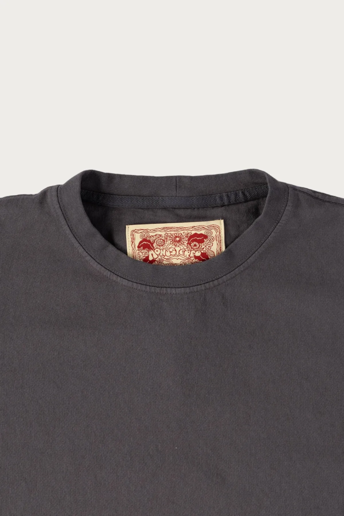 Monostereo On The Farm Raw Hem Tee - Washed Black< Tees And Sweats