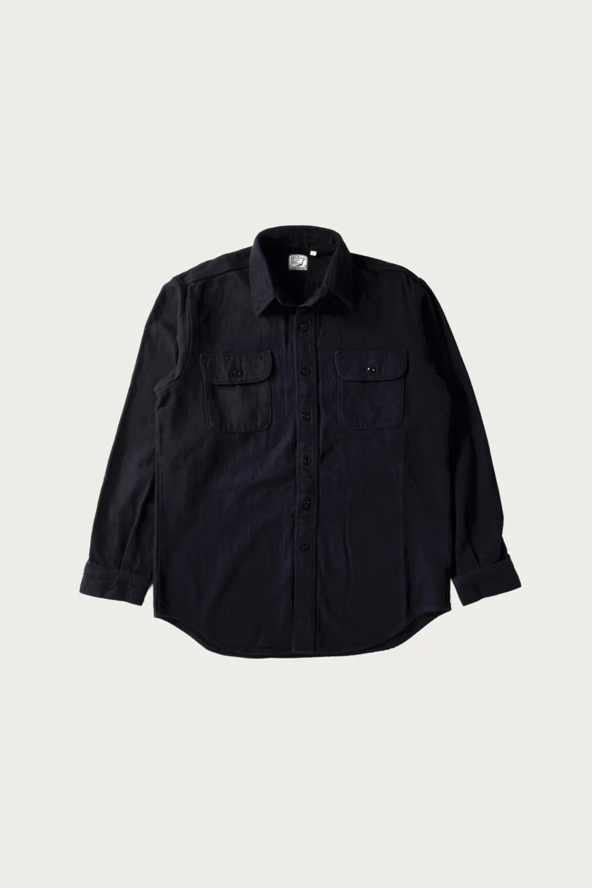 orSlow Organic Cotton Relax Fit Flannel Shirt - Navy< Pants