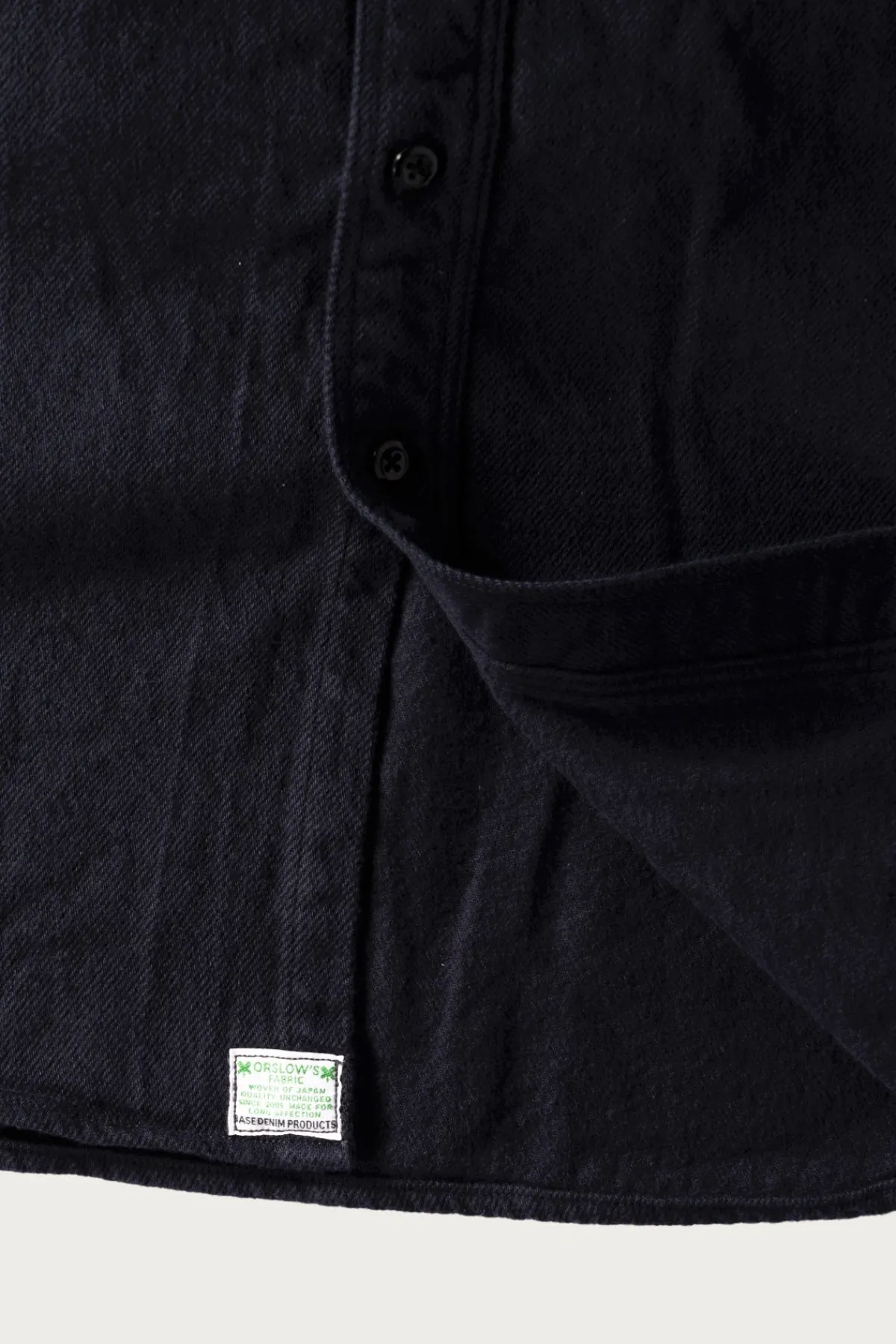 orSlow Organic Cotton Relax Fit Flannel Shirt - Navy< Pants