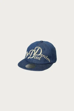 Kapital 11.5oz Denim Baseball Cap (The Denim Died Embroidery) LOW - Indigo< Accessories