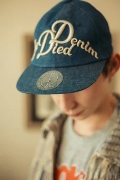 Kapital 11.5oz Denim Baseball Cap (The Denim Died Embroidery) LOW - Indigo< Accessories