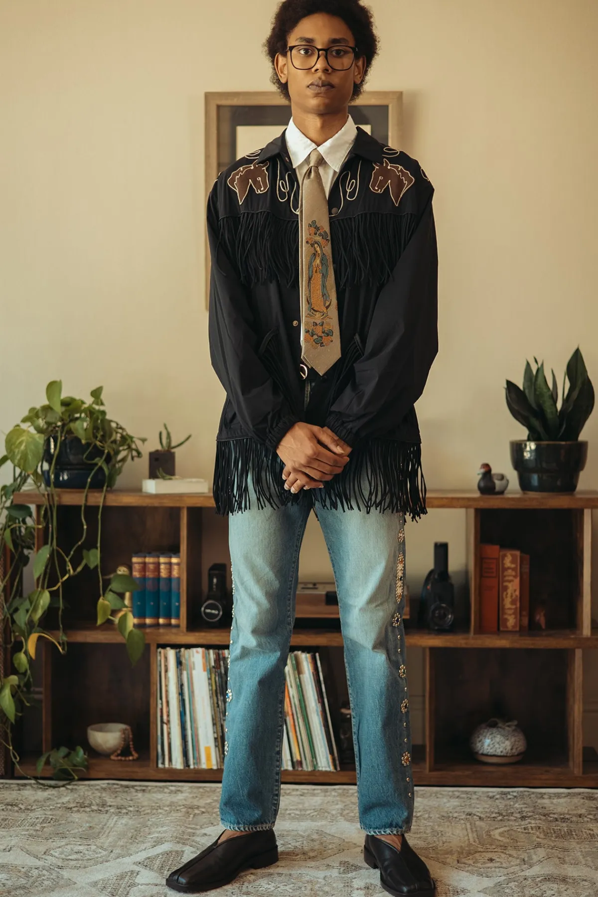 Kapital 14oz Denim 5p MONKEY CISCO (STUDS) - Indigo< Denim