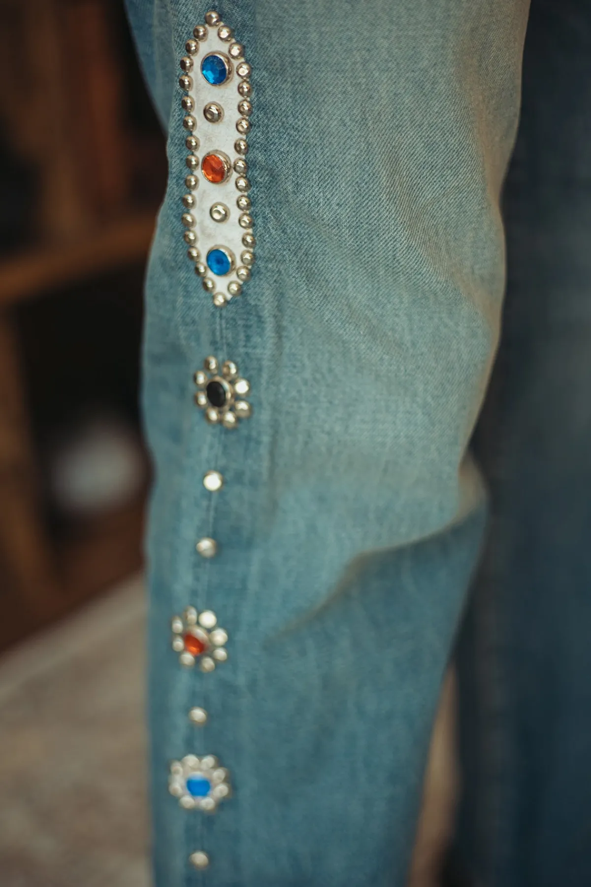 Kapital 14oz Denim 5p MONKEY CISCO (STUDS) - Indigo< Denim