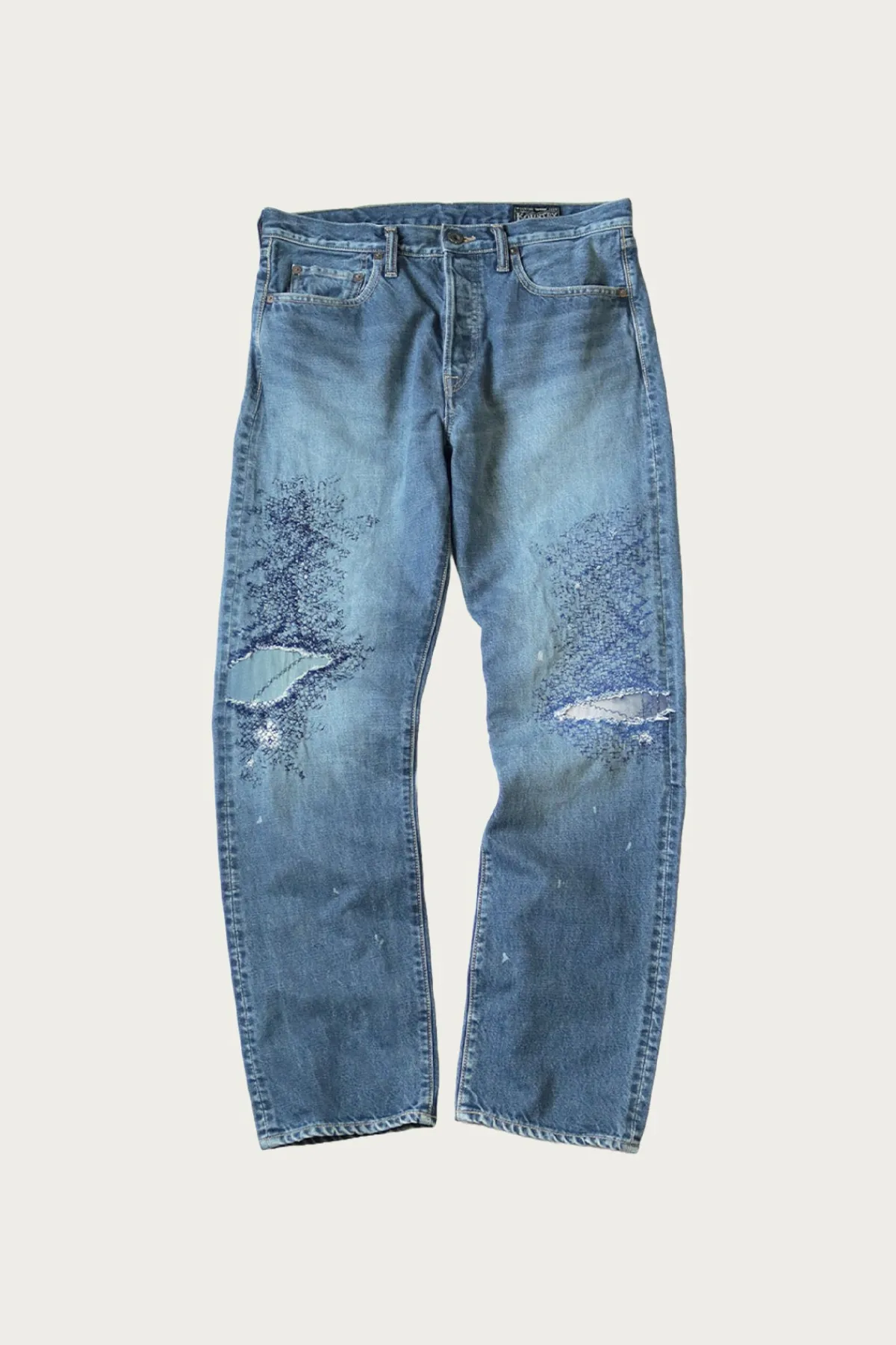 Kapital 14oz Denim 5P MONKEY CISCO (3YearsFade) - Indigo< Denim