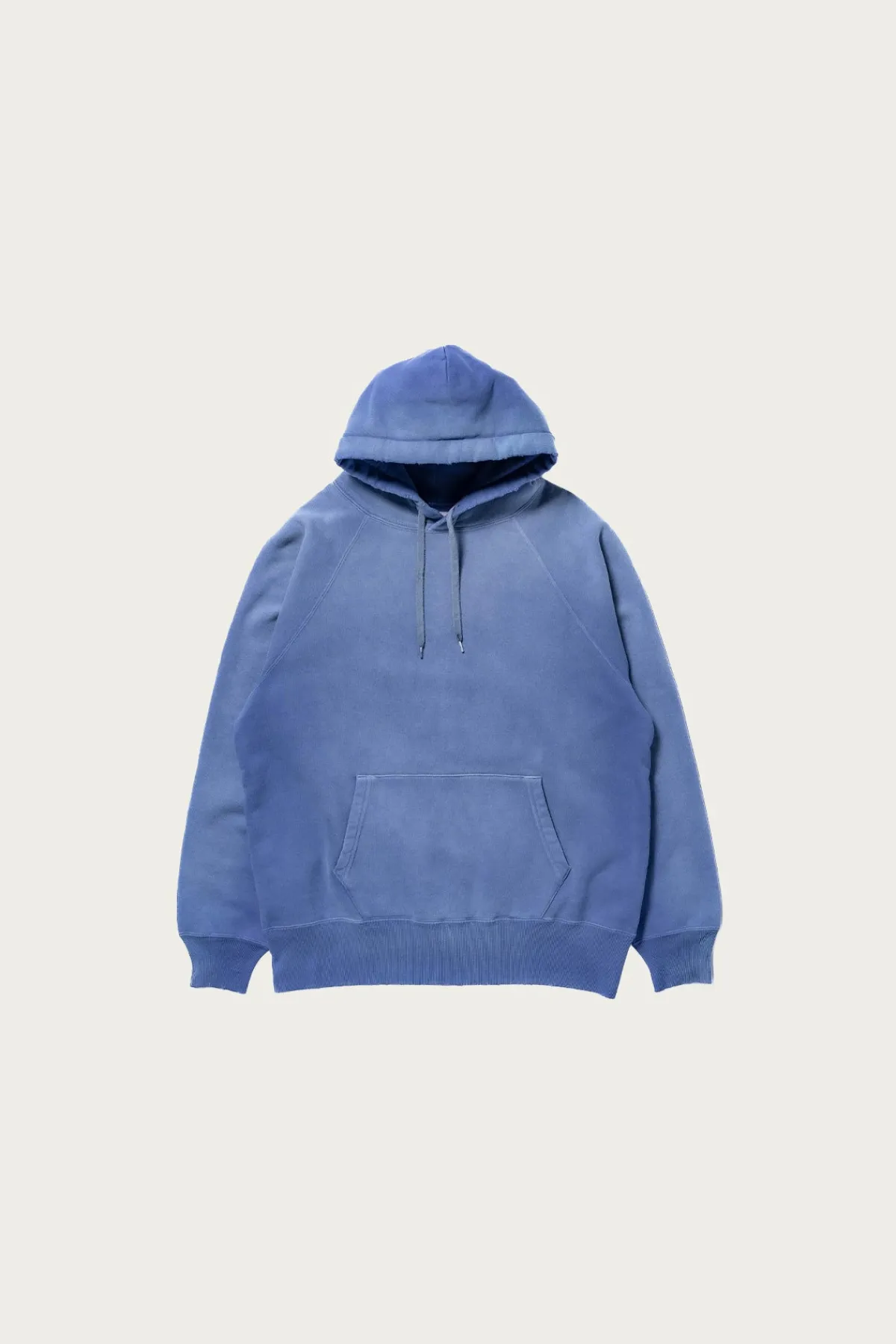 The Real McCoys 9oz. Loopwheel Raglan Hooded Sweatshirt - Faded Navy< Tees And Sweats
