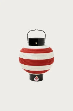 Beams Japan Paper Lantern Striped - Red< Homegoods