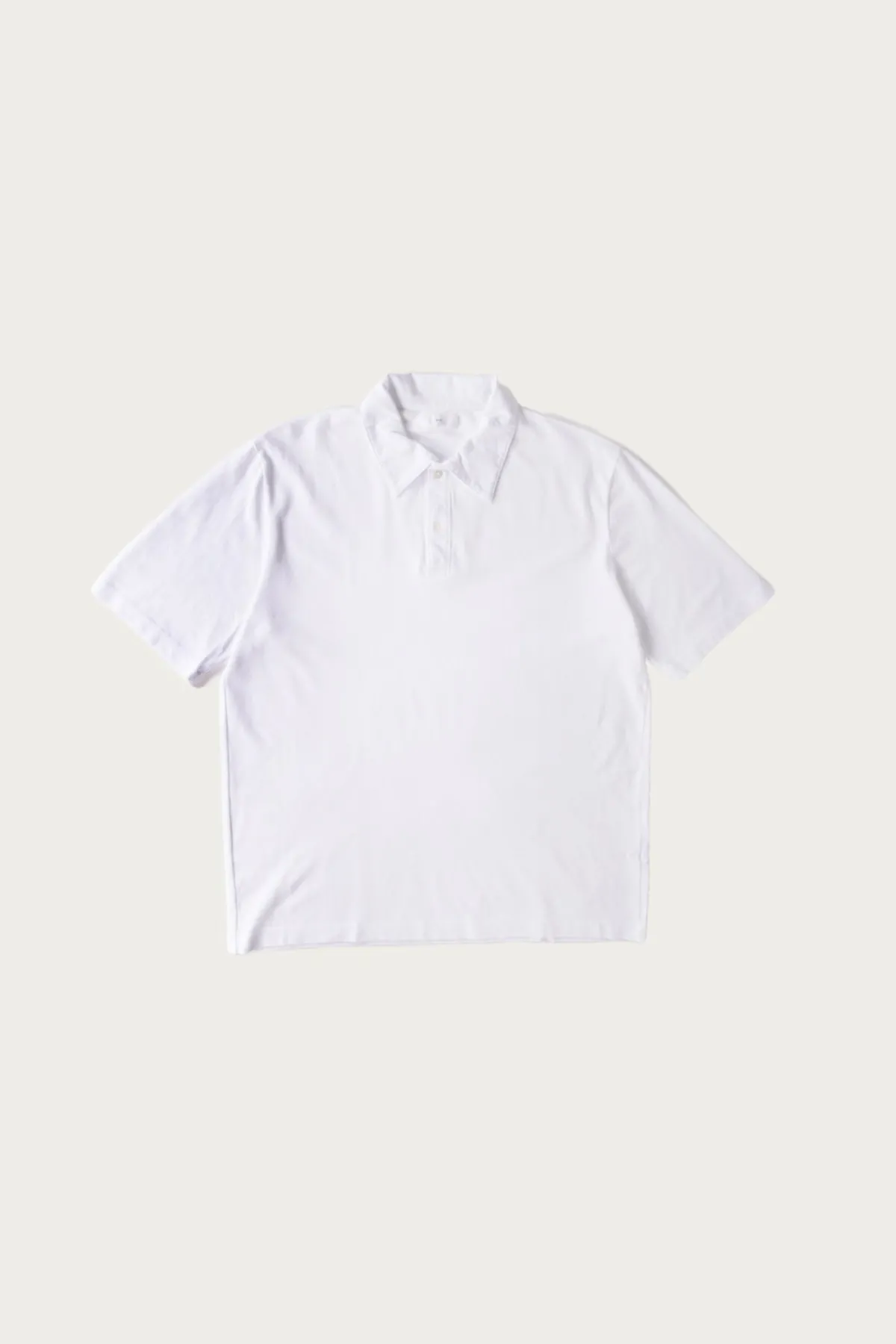 Lady White Co. Pique Two Button Polo - White< Shirts