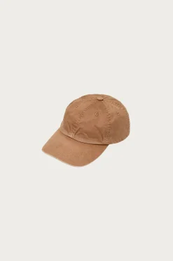 Auralee Product Dyed Finx Chino Cap - Light Brown< Accessories